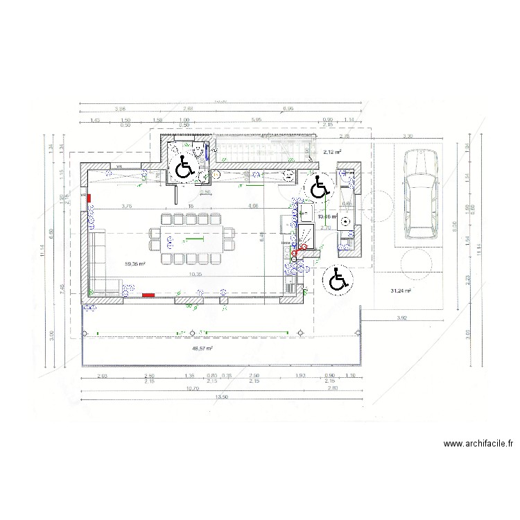 UH1 - Rdc - Electricité et ventillation. Plan de 0 pièce et 0 m2