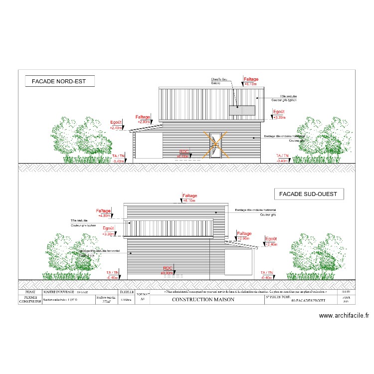 PLAN DE FACADES 31052025. Plan de 0 pièce et 0 m2