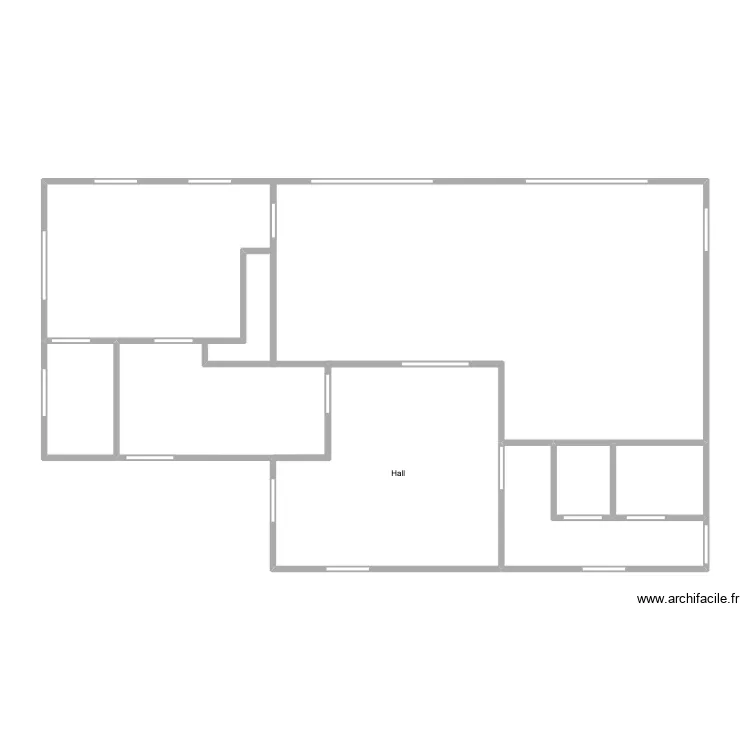 Rez Faux bis. Plan de 5  et 37 m²