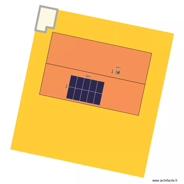 MARKEZANA R&eacute;gine. Plan de 2  et 165 m²