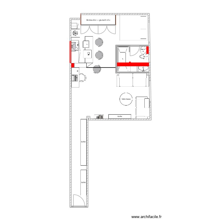 Plan de base appart. Plan de 0 pièce et 0 m2