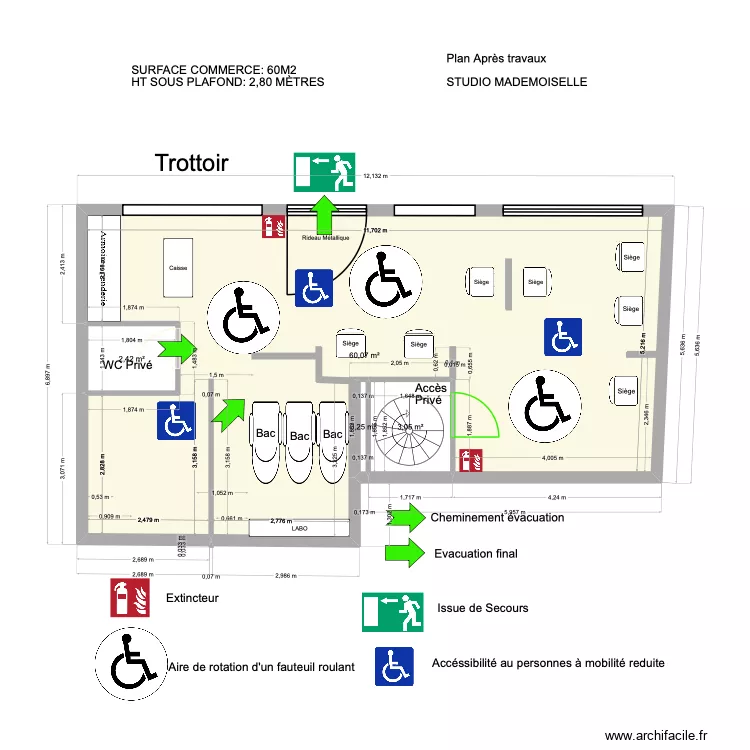 nouveau de janvier 2026 3D ok. Plan de 4 pièces et 66 m²