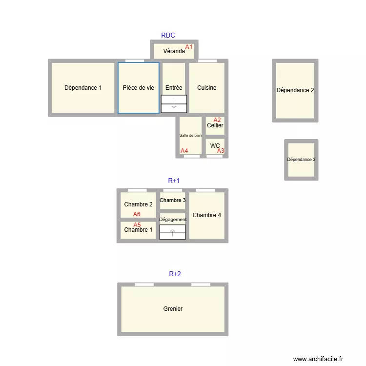 2412 SUCCESSION SIMON. Plan de 