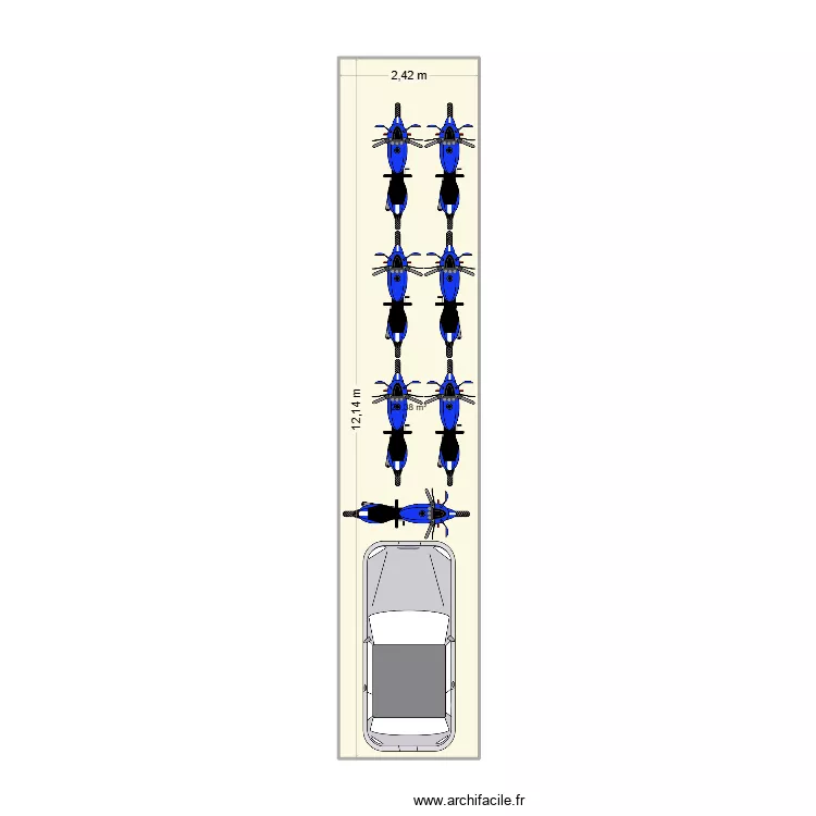 Container 40". Plan de 1 et 29 m² Container 40". Plan de 1 et 29 m²