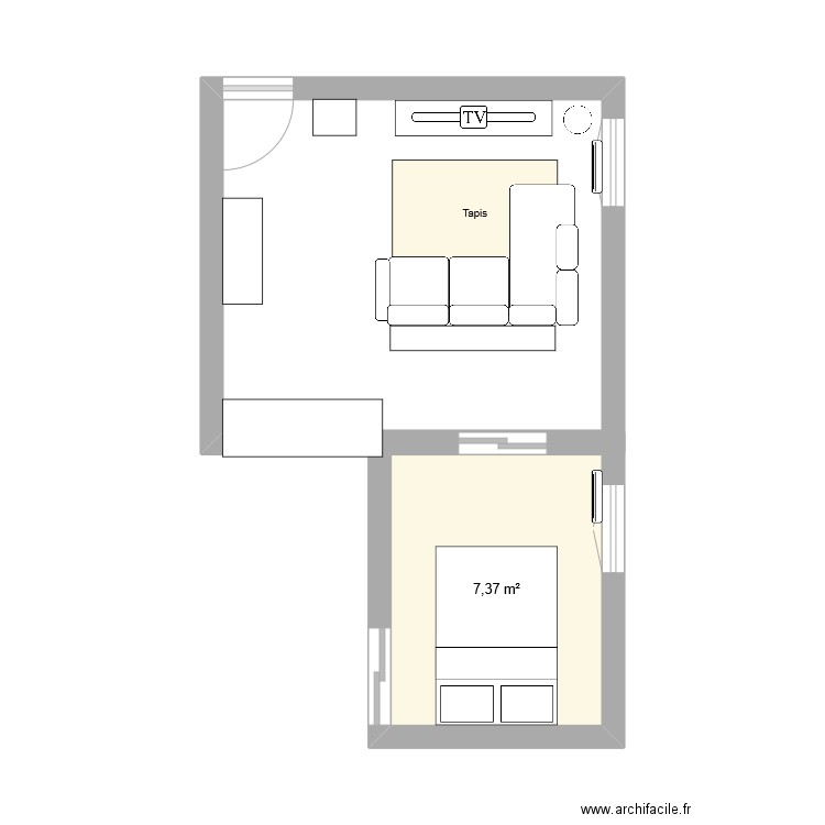 Appart 14eme. Plan de 0 pièce et 0 m2