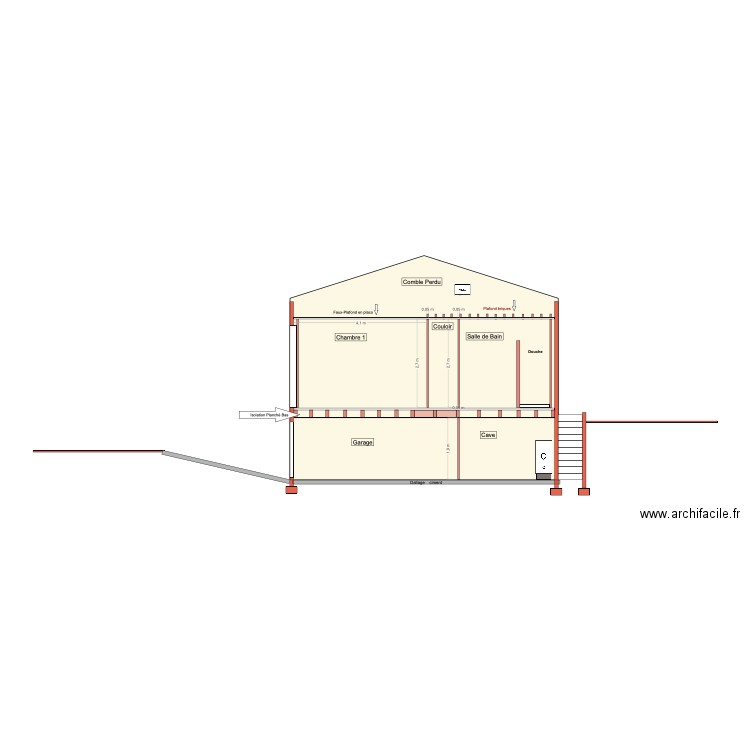 Plan de Coupe - Electrique. Plan de 0 pièce et 0 m2