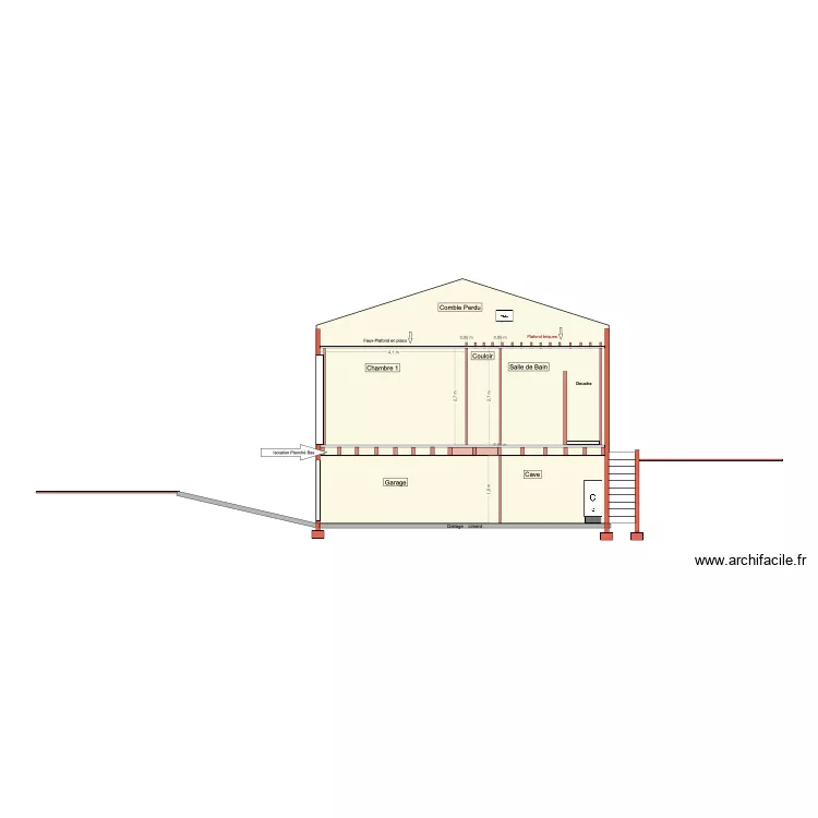 Plan de Coupe - Electrique. Plan de 
