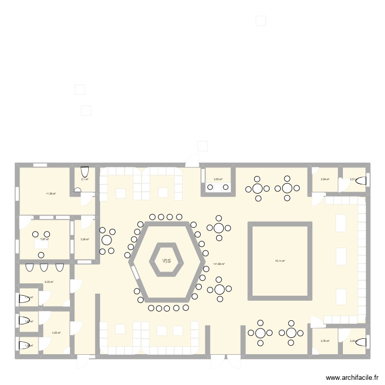 ma boite de nuit. Plan de 0 pièce et 0 m2