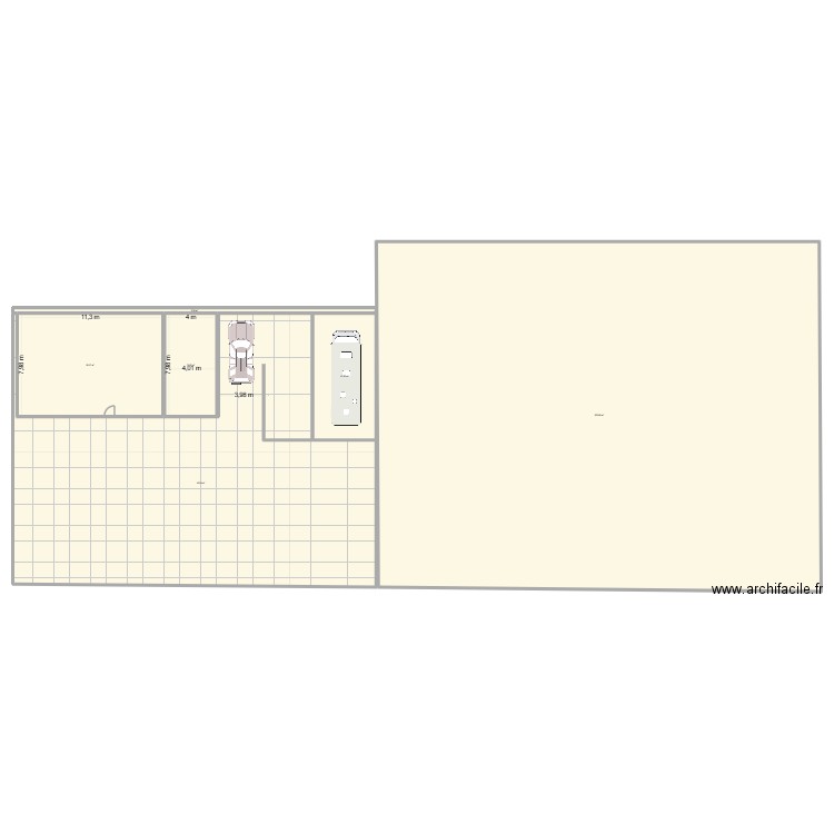 ESTANG. Plan de 6 pièces et 1537 m2