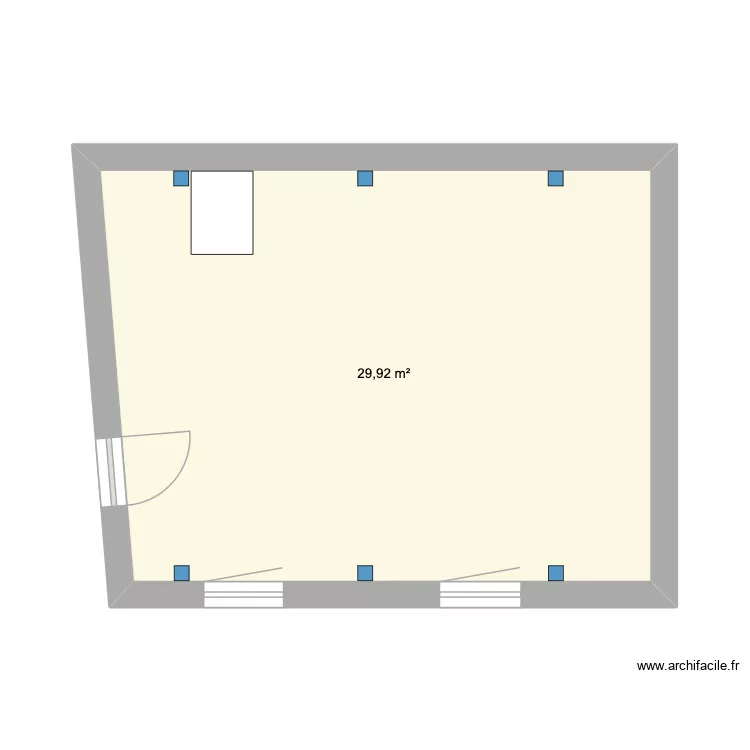 etage. Plan de 1 Pièce et 30 m² etage. Plan de 1 Pièce et 30 m²