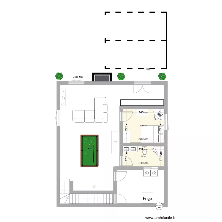Sous-sol chalet Cholette/Gohier. Plan de Sous-sol chalet Cholette/Gohier. Plan de