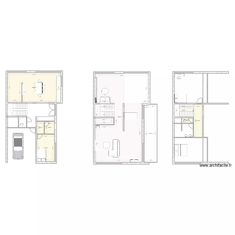 LONG F. Plan de 9  et 182 m²