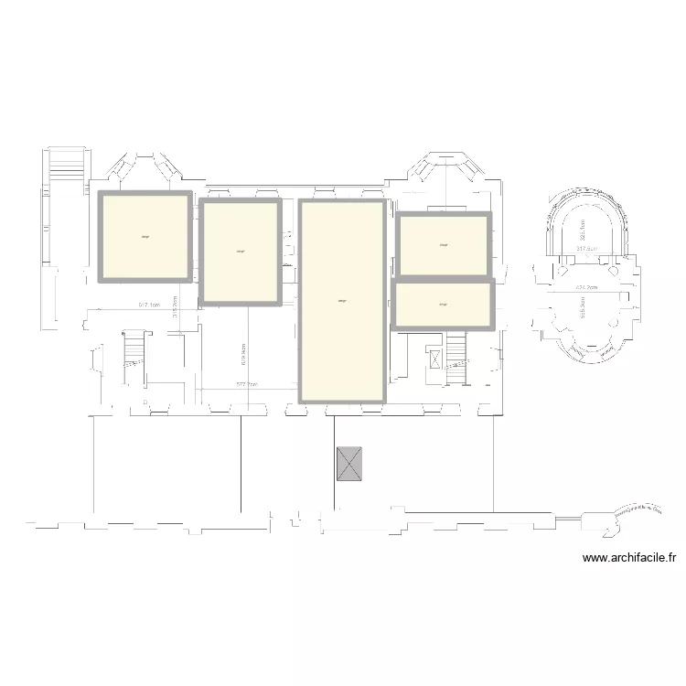 maison Shaughnessy. Plan de 5  et 158 m²