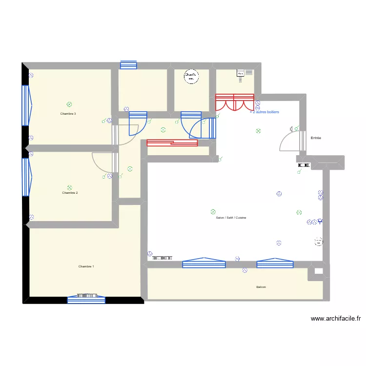 Implantation Electrique. Plan de 10 et 54 m² Implantation Electrique. Plan de 10 et 54 m²
