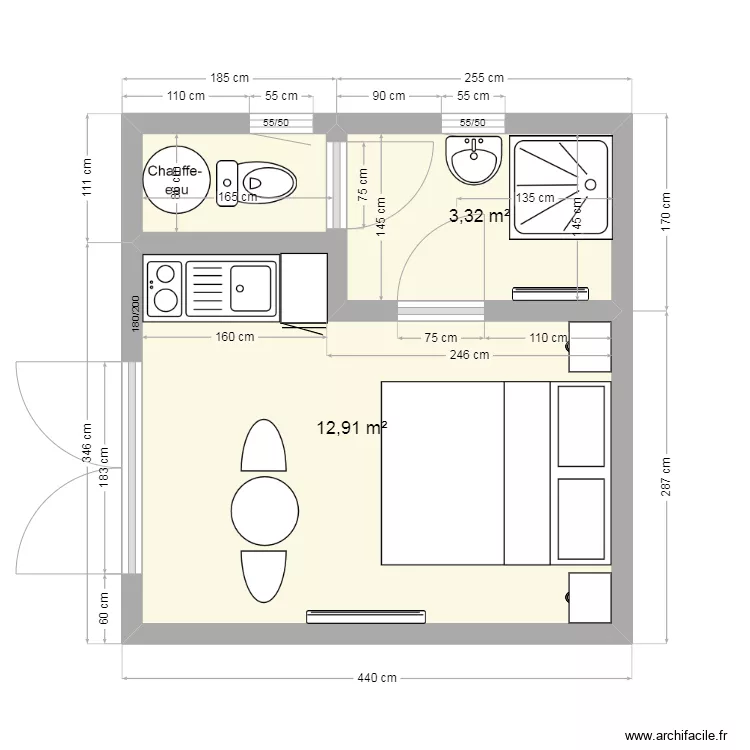 MODULE 20m2 Proto Wierde. Plan de 