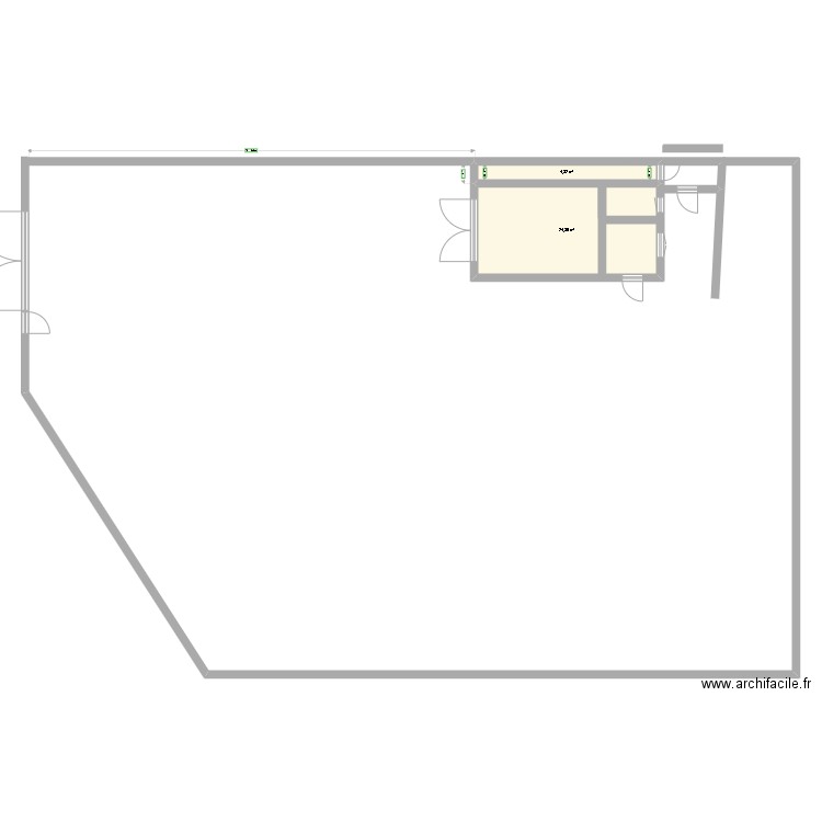 SARATA 3. Plan de 2 pièces et 29 m2