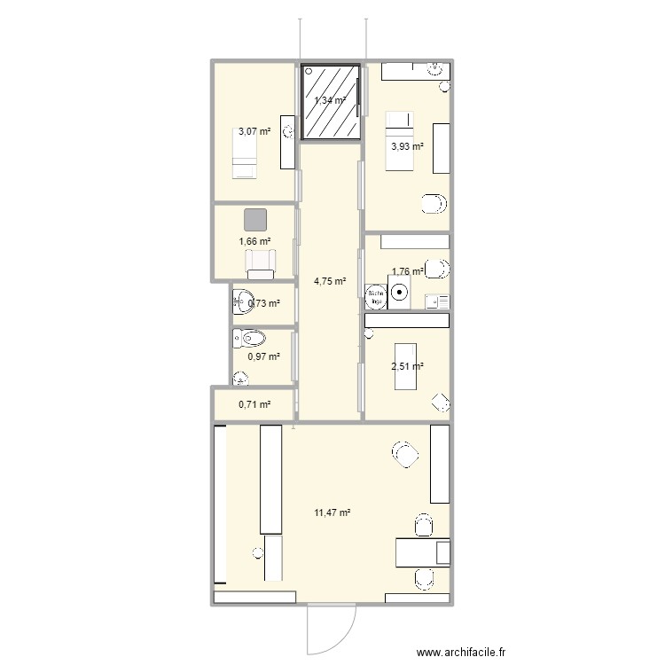 belle and beauty. Plan de 0 pièce et 0 m2
