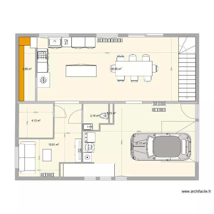 plan digne 6.2. Plan de 18  et 163 m²