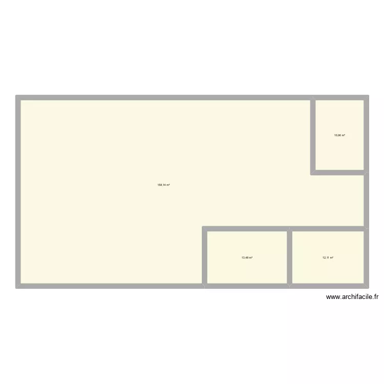 Plan am&eacute;nagement institut. Plan de 4  et 195 m²