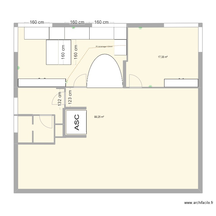 2ème  étage . Plan de 0 pièce et 0 m2