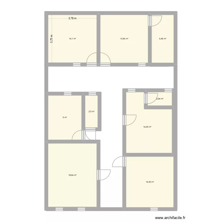 maison. Plan de 9  et 95 m²