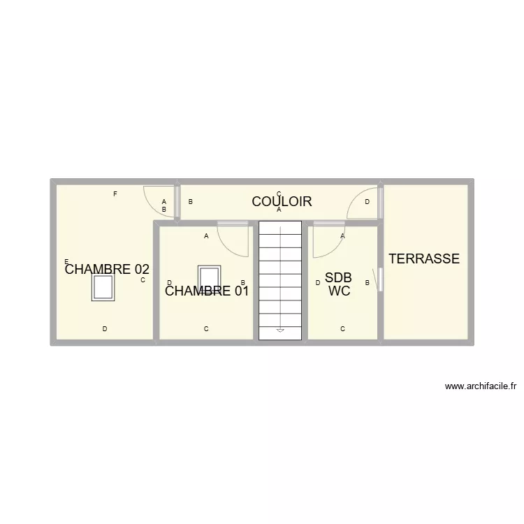 PLAN NIMES ETAGE COUR DROITE PLB BON ENFANT. Plan de PLAN NIMES ETAGE COUR DROITE PLB BON ENFANT. Plan de