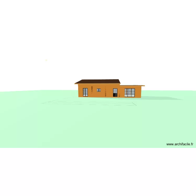 Chalet janvier 26  cot&eacute; arri&egrave;re. Plan de 6  et 79 m²