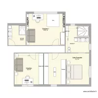 Suite parentale + 1 Chambre + Simu V2 + SDB