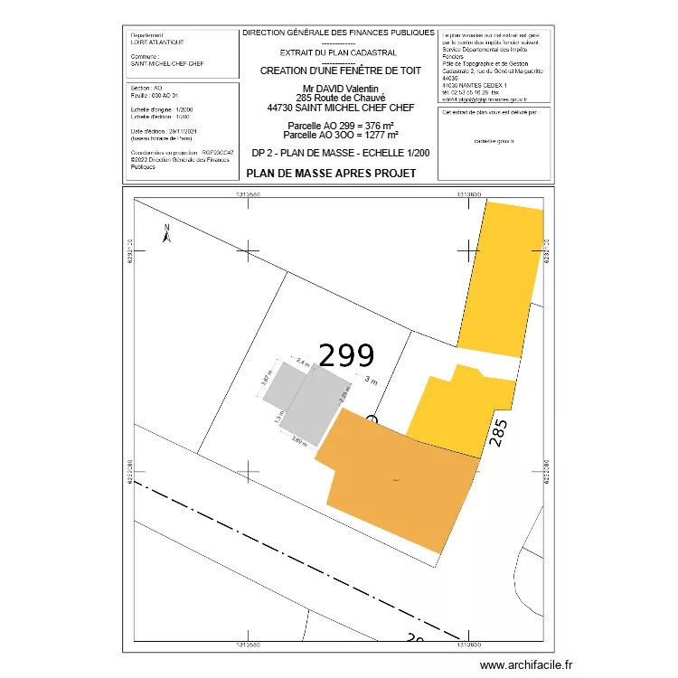 DP 2 VAL EXTENSION. Plan de 