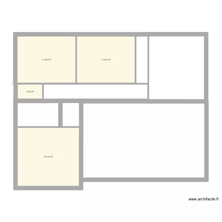 Maison. Plan de 4 et 40 m² Maison. Plan de 4 et 40 m²