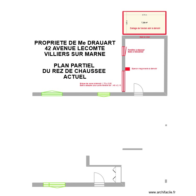 LAETITA RC PARTIEL. Plan de 0 pièce et 0 m2