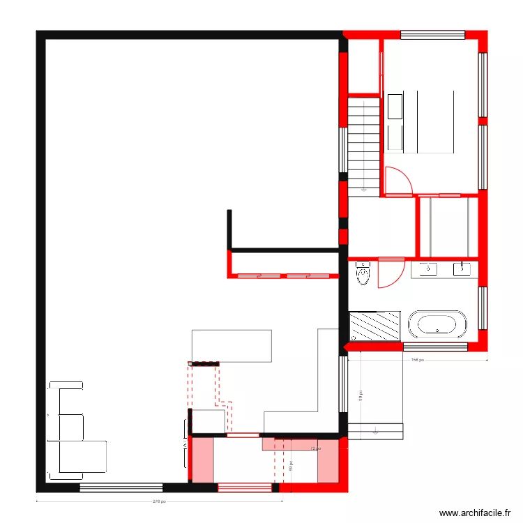 gabrielle 4 &eacute;tage. Plan de 