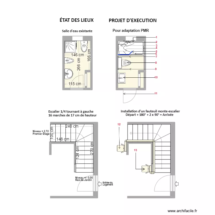 HUGON Marcel. Plan de 