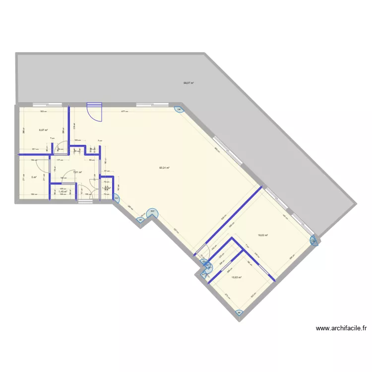 Appartement Maman Mandelieu. Plan de 