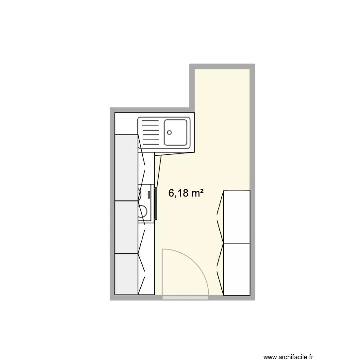 MAURICE BARRES. Plan de 1  et 6 m²