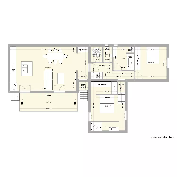 Plan projet version 2 chambre parentale. Plan de 