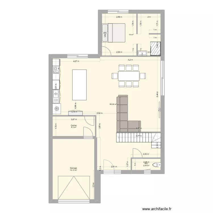 Test Anhiers. Plan de 5 Pièces et 114 m² Test Anhiers. Plan de 5 Pièces et 114 m²