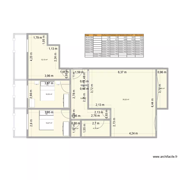 2026 Le florian. Plan de 8  et 87 m²