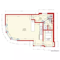 FLAT GAUCHE SITUATION PROJETEE LIT 1200X2000