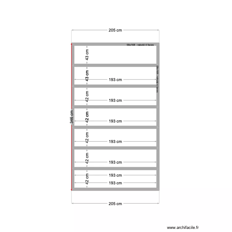 Teck. Plan de 7  et 6 m²