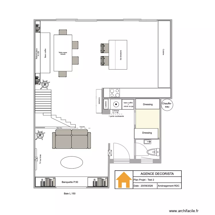 Six Fours_Test3. Plan de 1 Pièce et 2 m²