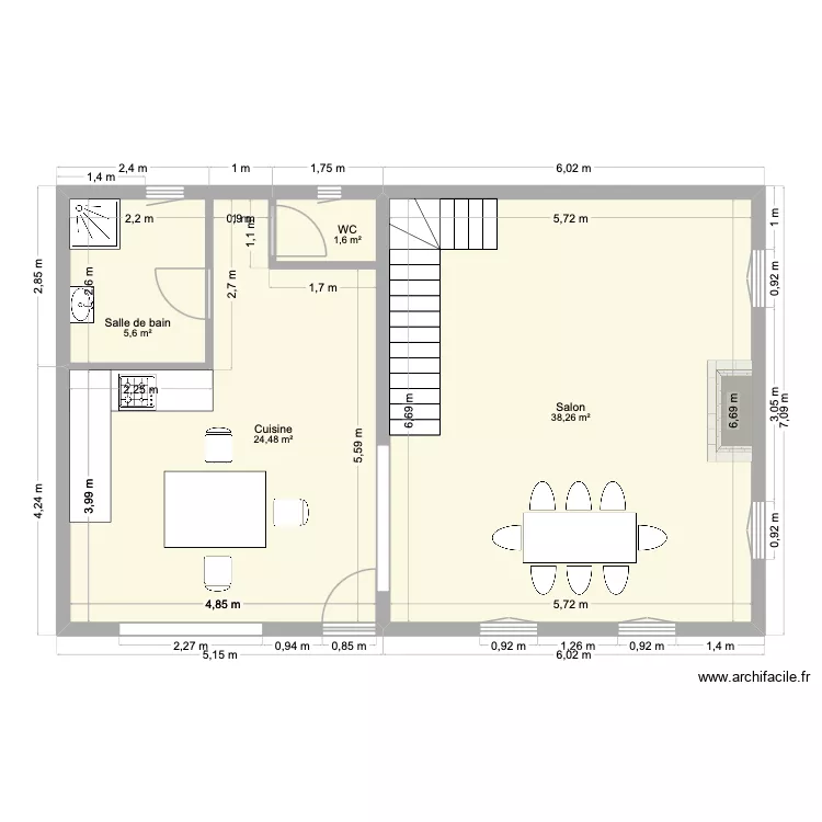 Maison Xavier Bourgerie La petite Glacière. Plan de 7 et 101 m² Maison Xavier Bourgerie La petite Glacière. Plan de 7 et 101 m²