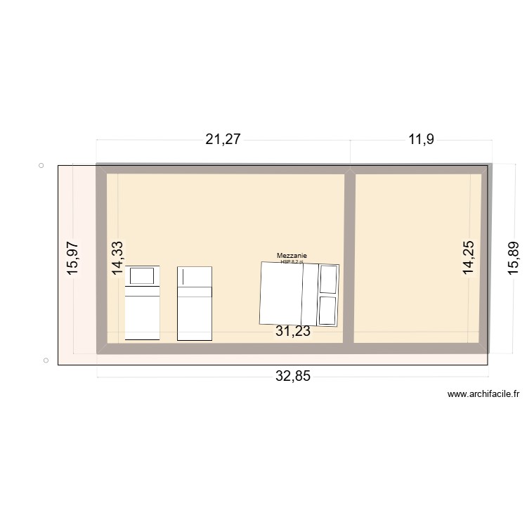 GARAGE. Plan de 0 pièce et 0 m2