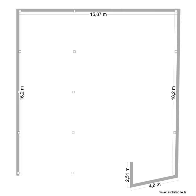 petit hangar kergludaouen. Plan de 