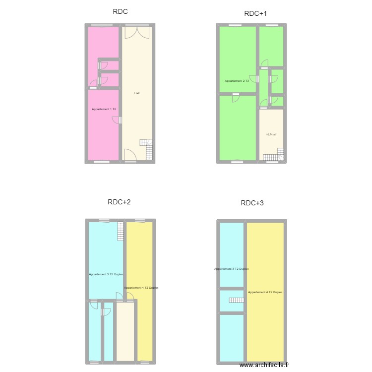 Plan VIRRION DOMINIQUE. Plan de 21 pièces et 431 m2