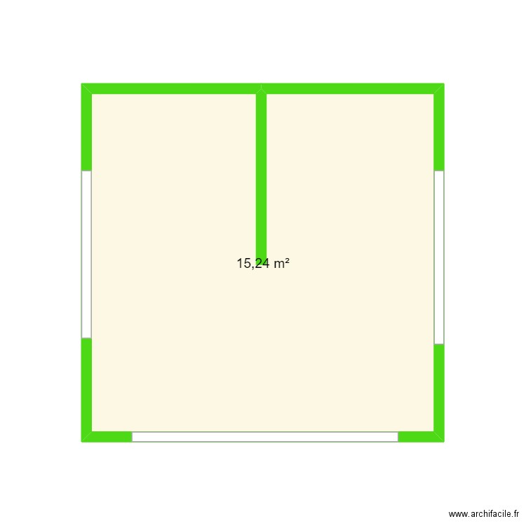 simaostudios. Plan de 1 pièce et 15 m2