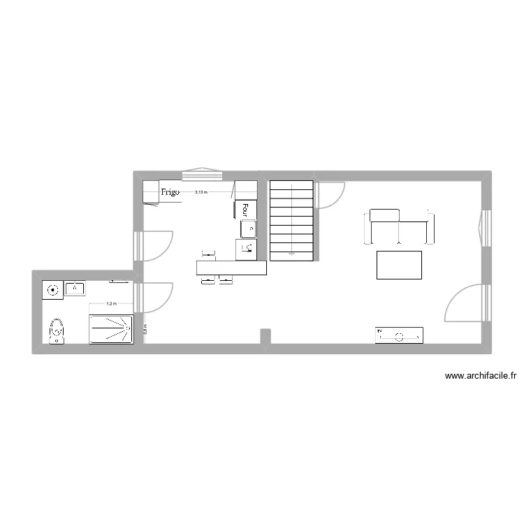 Maison Sabino. Plan de 
