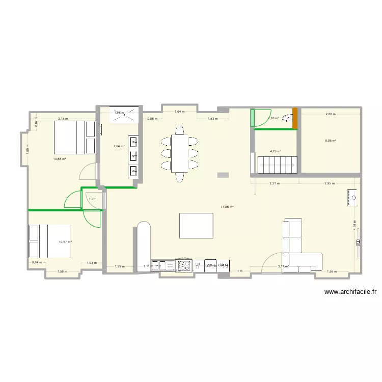 Maison futur 3. Plan de 