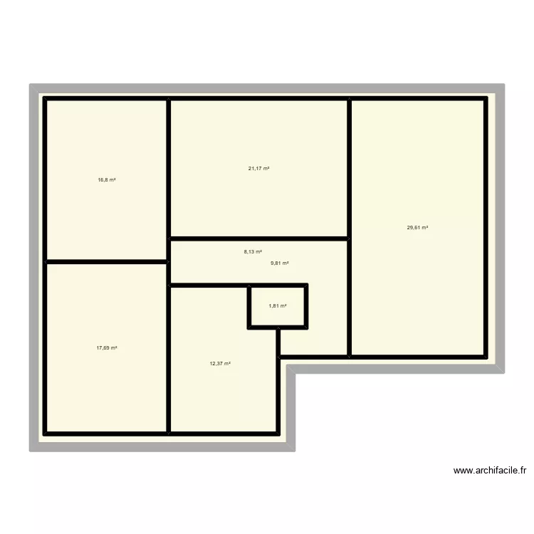 plan1. Plan de 8  et 235 m²