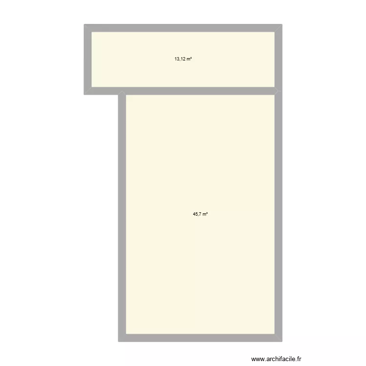 magv2. Plan de 2  et 59 m²